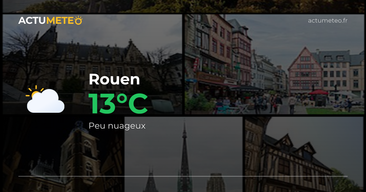 Météo Rouen — Prévisions heure par heure et à 7 jours — ACTUMETEO